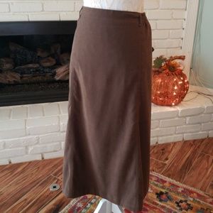 Appleseed's suedecloth boot cut skirt 24W